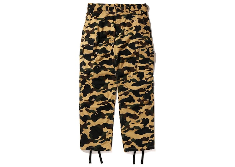 BAPE 1st Camo Cargo Pants (SS22) Yellow