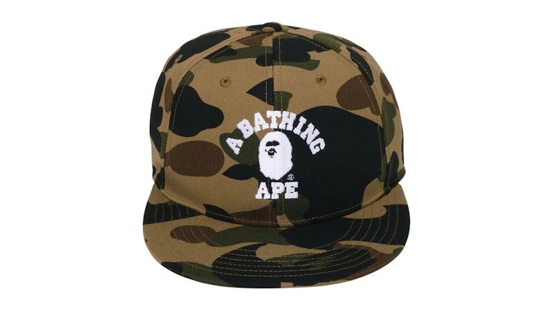 BAPE 1st Camo College Cap Green