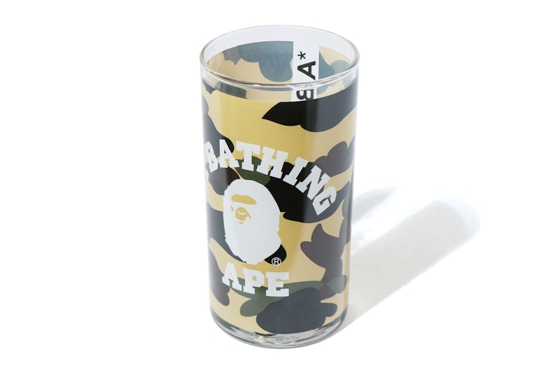 BAPE 1st Camo College Glass Cup Yellow
