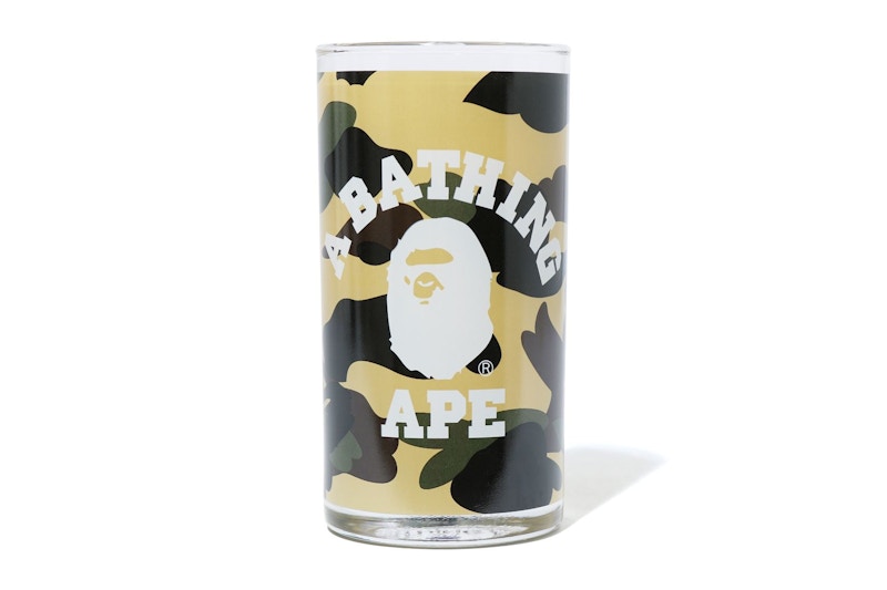 BAPE 1st Camo College Glass Cup Yellow
