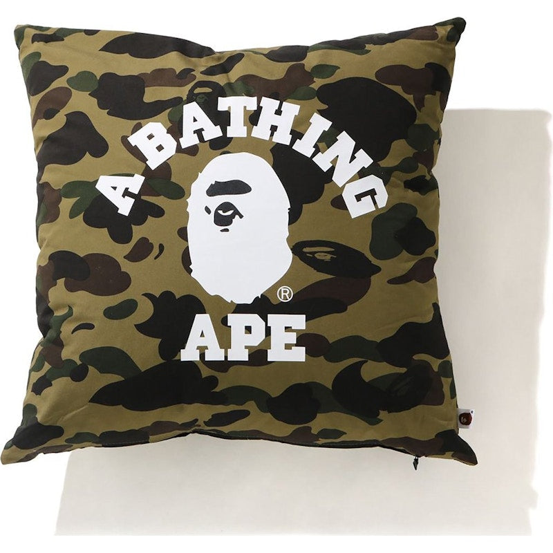 BAPE 1st Camo College Square Cushion Green