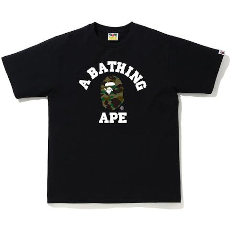 BAPE 1st Camo College T-Shirt Black/Green