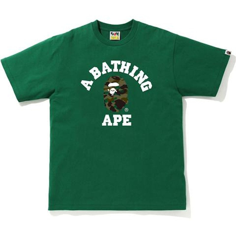 BAPE 1st Camo College T-Shirt (SS20) Green/Green