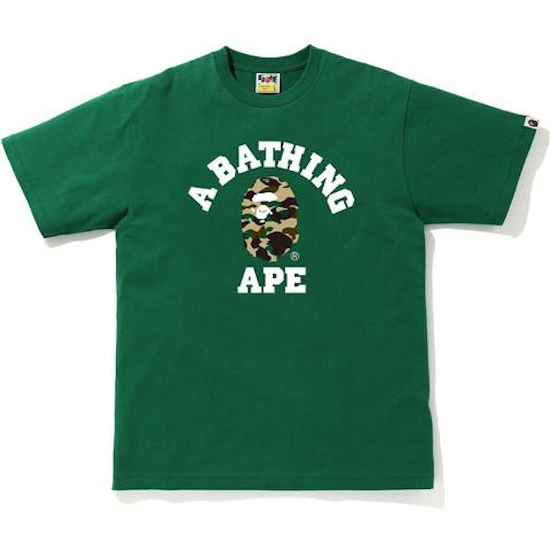 BAPE 1st Camo College T-Shirt (SS20) Green/Yellow
