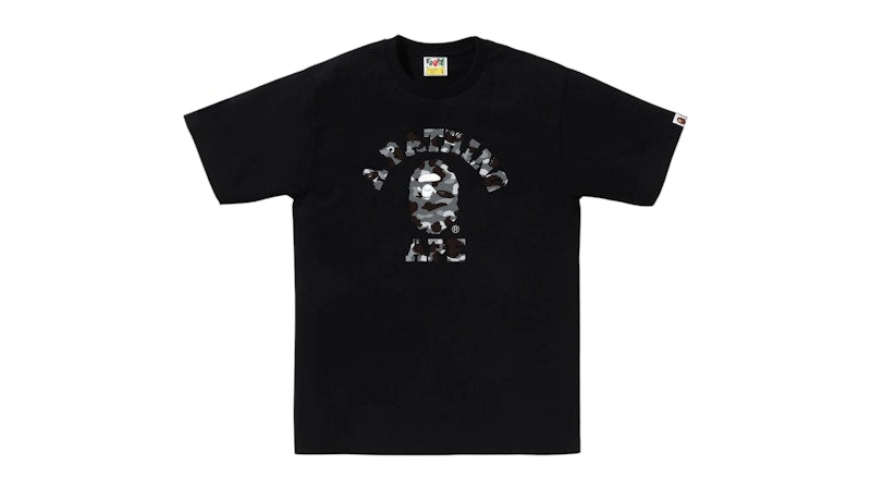 BAPE 1st Camo College Tee Tee Black/Grey