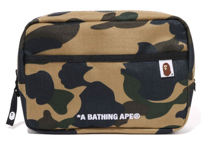 BAPE 1st Camo Cordura Multi Pouch Yellow