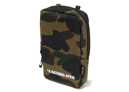 BAPE 1st Camo Cordura Phone Shoulder Bag Green
