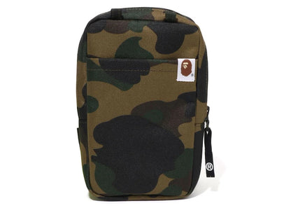 BAPE 1st Camo Cordura Phone Shoulder Bag Green