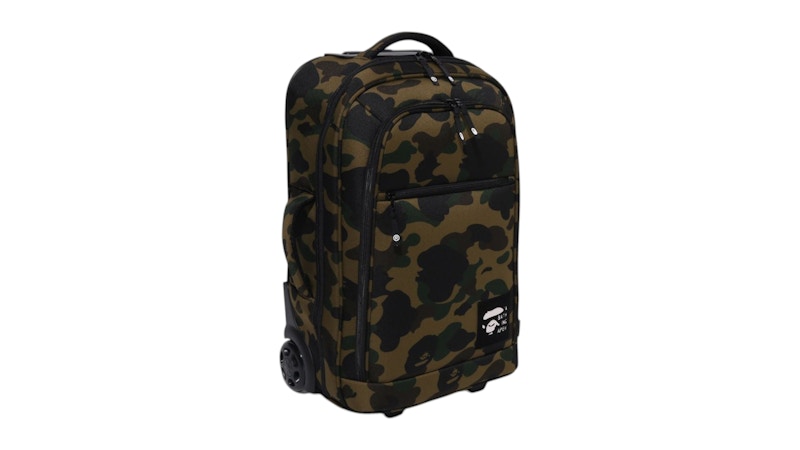 BAPE 1st Camo Cordura Travel Luggage Green