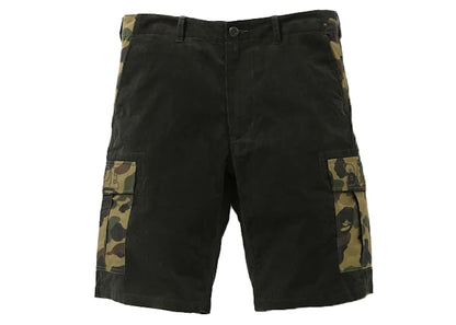 BAPE 1st Camo Corduroy Wide 6Pocket Shorts Olivedrab