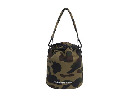 BAPE 1st Camo Drawstring Bag Green