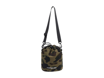 BAPE 1st Camo Drawstring Bag Green