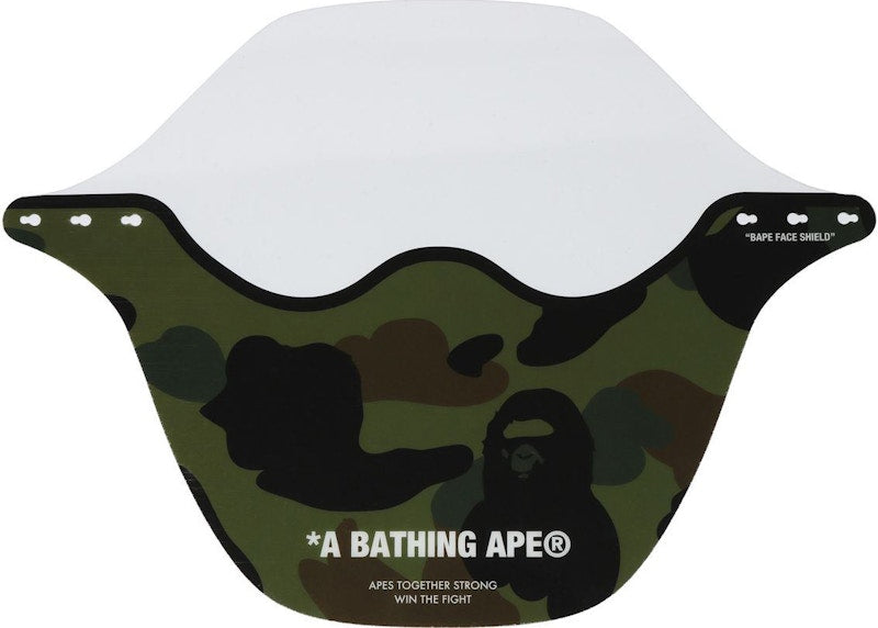 BAPE 1st Camo Face Shield Green