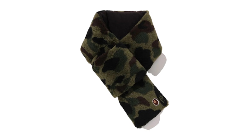 BAPE 1st Camo Fleece Scarf Green