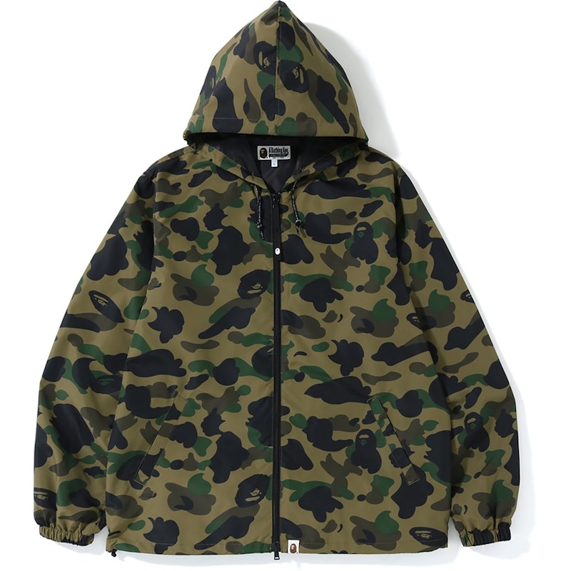 BAPE 1st Camo Hoodie Jacket (SS19) Green