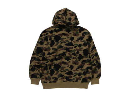 BAPE 1st Camo Jacquard One Point Relaxed Fit Pullover Hoodie Green