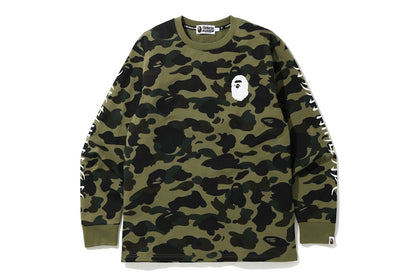 BAPE 1st Camo Kanji L/S Tee Green