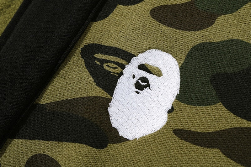 BAPE 1st Camo Kimono Hoodie Green