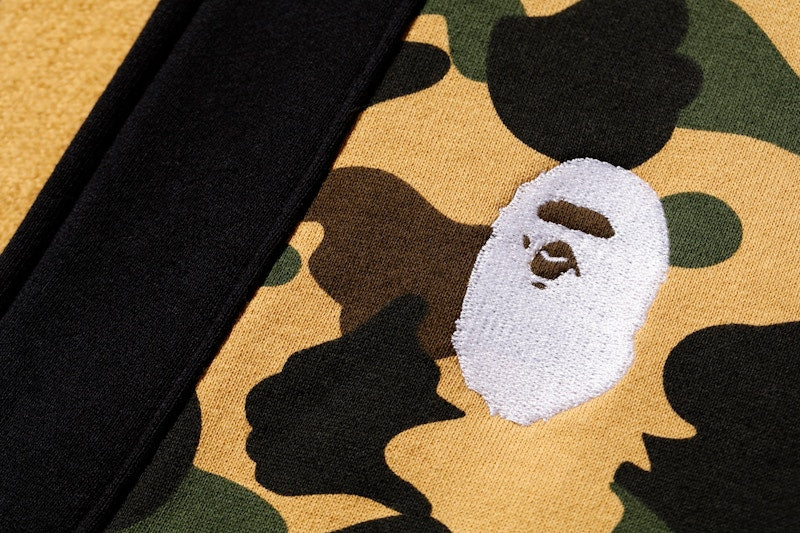 BAPE 1st Camo Kimono Hoodie Yellow