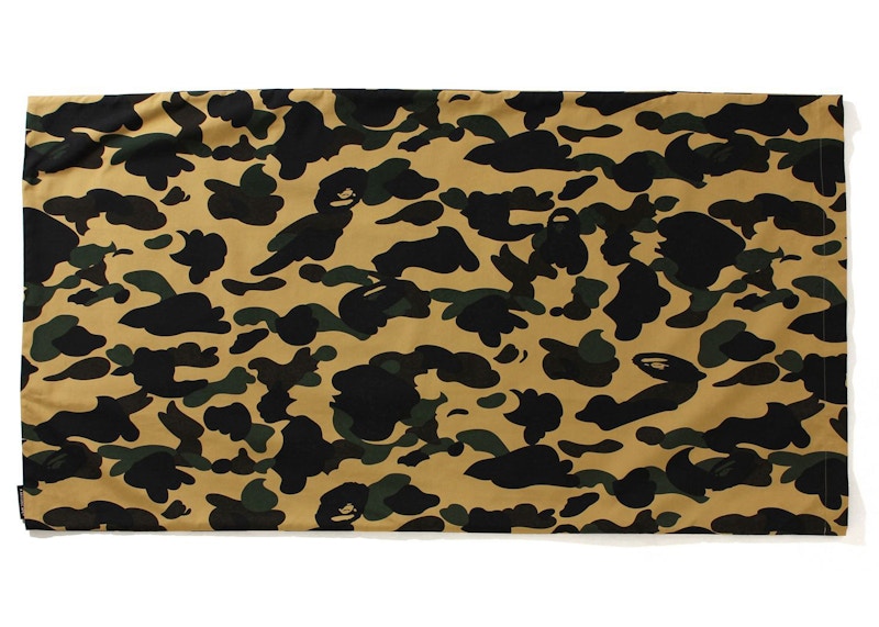BAPE 1st Camo Large Pillow Case Yellow