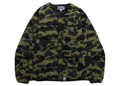 BAPE 1st Camo Light Weight Down Jacket (FW21) Green