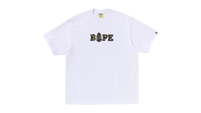 BAPE 1st Camo Logo Relaxed Fit Tee White