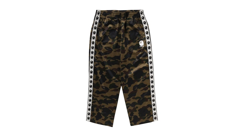 BAPE 1st Camo Loose Fit Track Pants Green