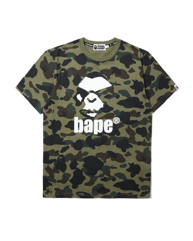 BAPE 1st Camo Mad Ape Tee Green