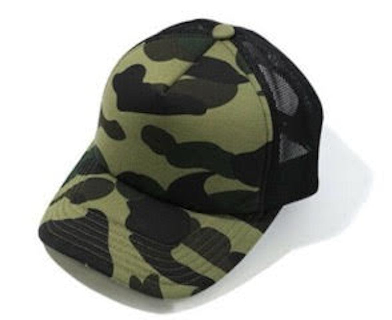 BAPE 1st Camo Mesh Cap Green