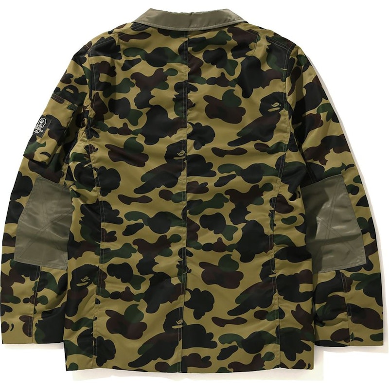 BAPE 1st Camo Military Tailored Jacket Green