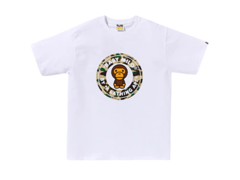 BAPE 1st Camo Milo Busy Works Tee (SS25) White/Yellow