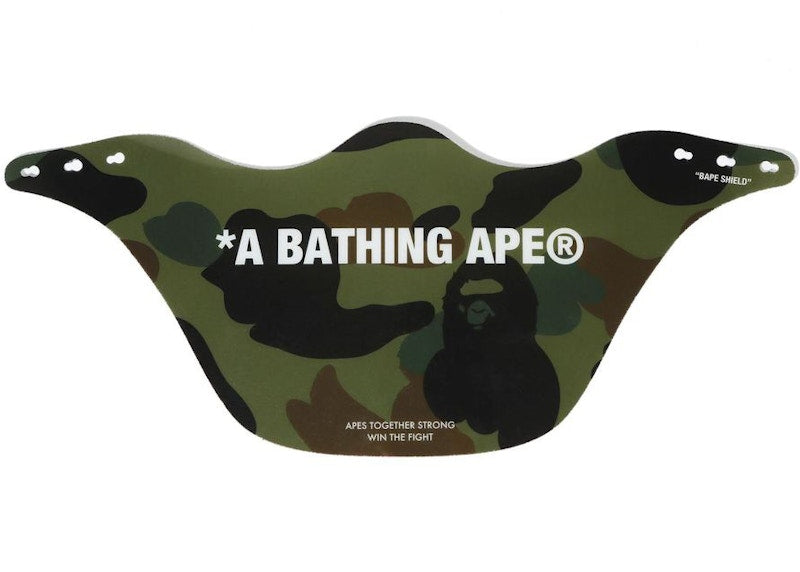 BAPE 1st Camo Mouth Shield Green