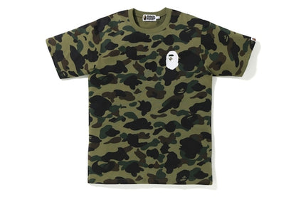 BAPE 1st Camo Multi Logo Tee Green