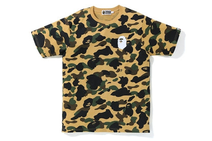 BAPE 1st Camo Multi Logo Tee Yellow