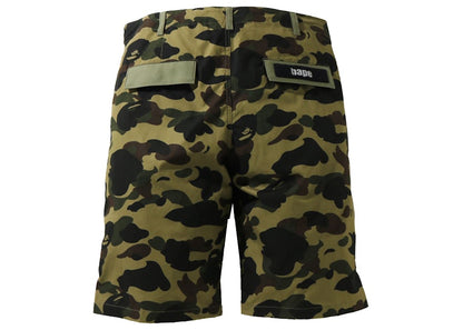 BAPE 1st Camo Multi Pocket Shorts Green