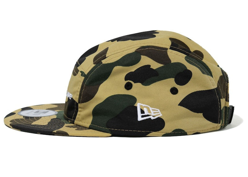 BAPE 1st Camo NEW ERA Jet Cap Yellow