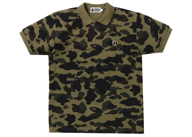 BAPE 1st Camo One Point Polo Green