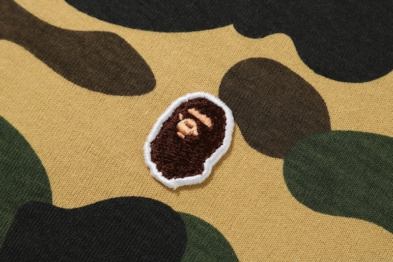 BAPE 1st Camo One Point Tee Yellow