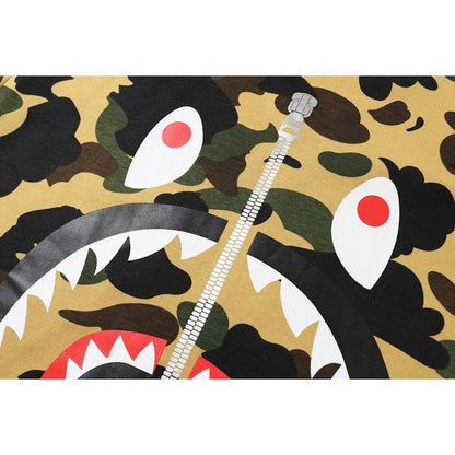 BAPE 1st Camo PONR Shark Tee Yellow