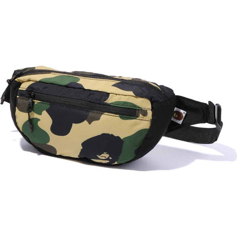 BAPE 1st Camo Packable Waist Bag Yellow