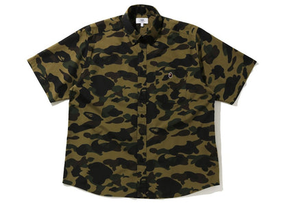 BAPE 1st Camo Relaxed Short Sleeve Shirt Green