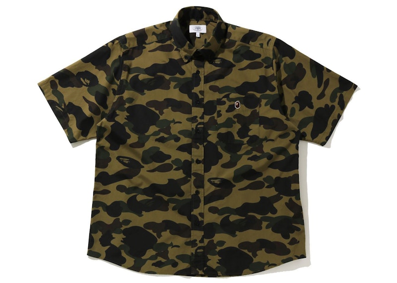 BAPE 1st Camo Relaxed Short Sleeve Shirt Green