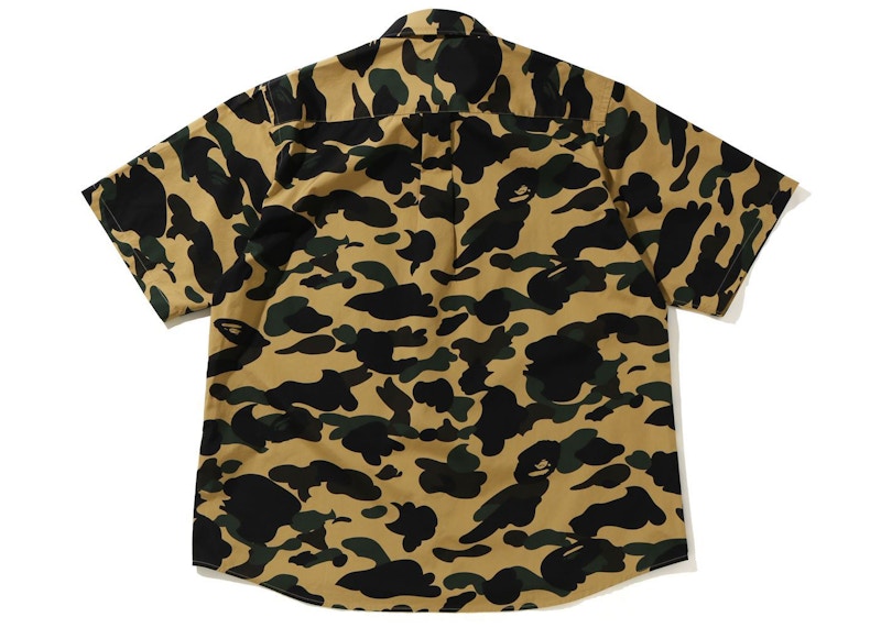 BAPE 1st Camo Relaxed Short Sleeve Shirt Yellow