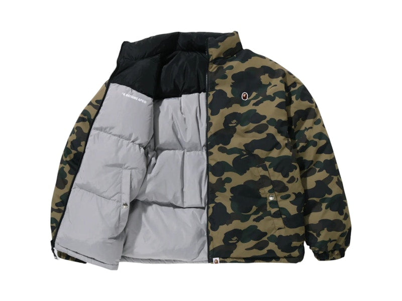 BAPE 1st Camo Reversible Down Jacket (FW25) Green