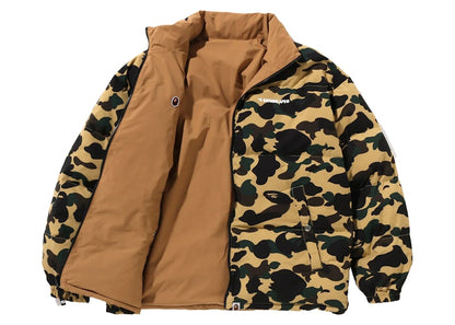 BAPE 1st Camo Reversible Down Jacket Yellow