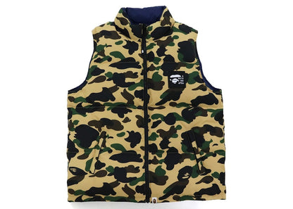 BAPE 1st Camo Reversible Down Vest (FW21) Yellow