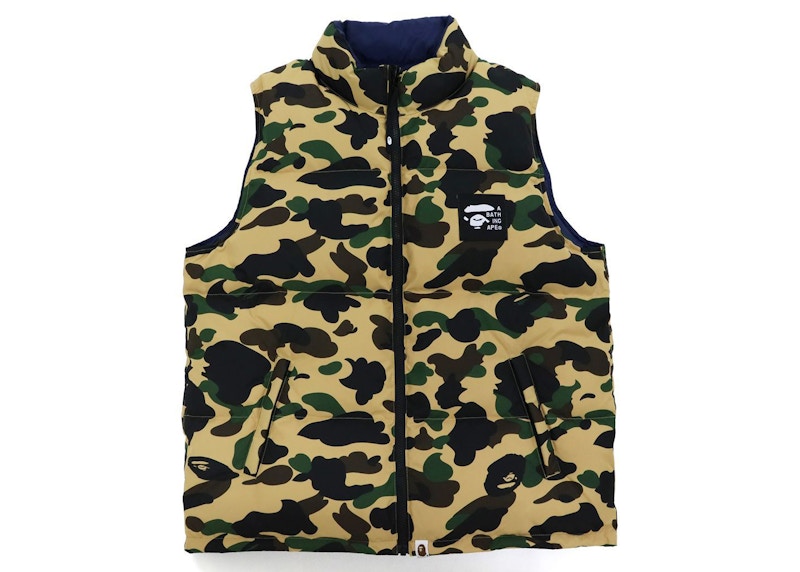 BAPE 1st Camo Reversible Down Vest (FW21) Yellow