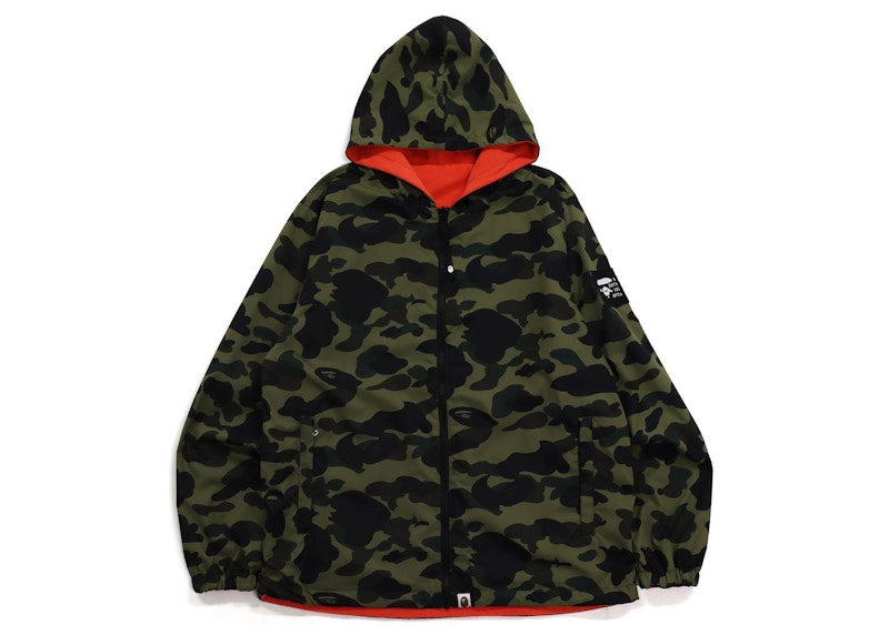 BAPE 1st Camo Reversible Hoodie Jacket Green
