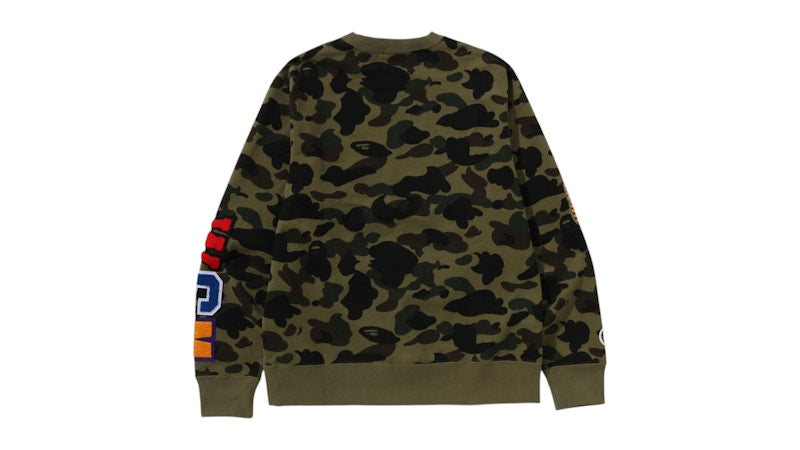 BAPE 1st Camo Shark Crewneck (SS25) Green