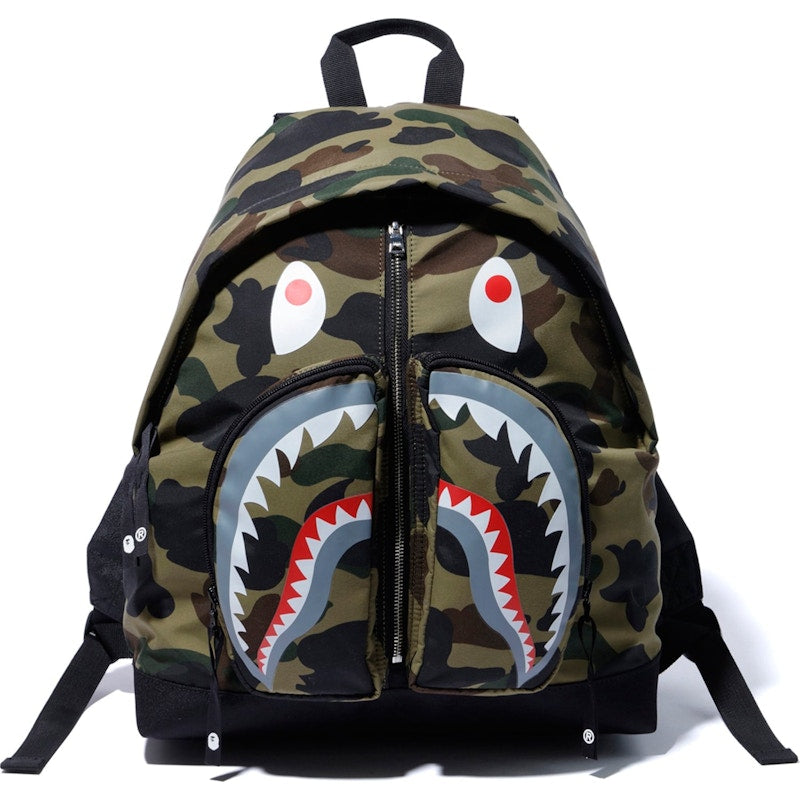BAPE 1st Camo Shark Day Pack (FW19) Green